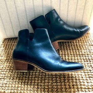 Cole Haan Black Leather Ankle Boots